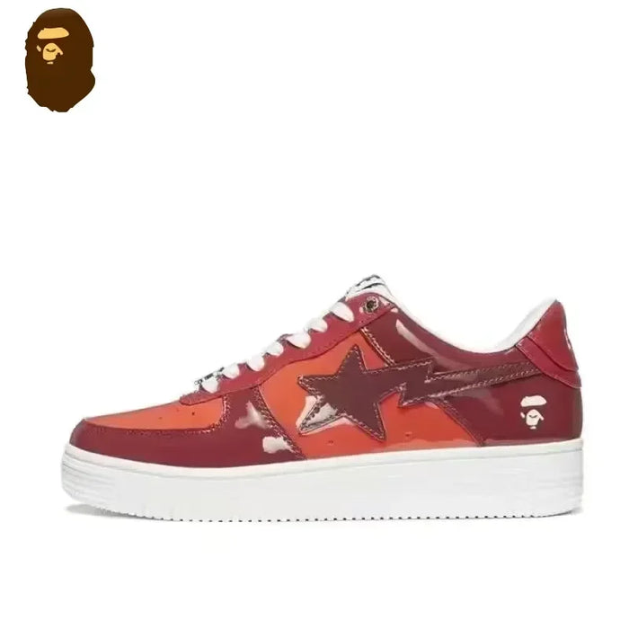 A BATHING APE Men and Women Vibe BapeGoose Sports Sneakers Unisex Air None-Slip Breathable Bapesta Low Outdoor Walking Shoes