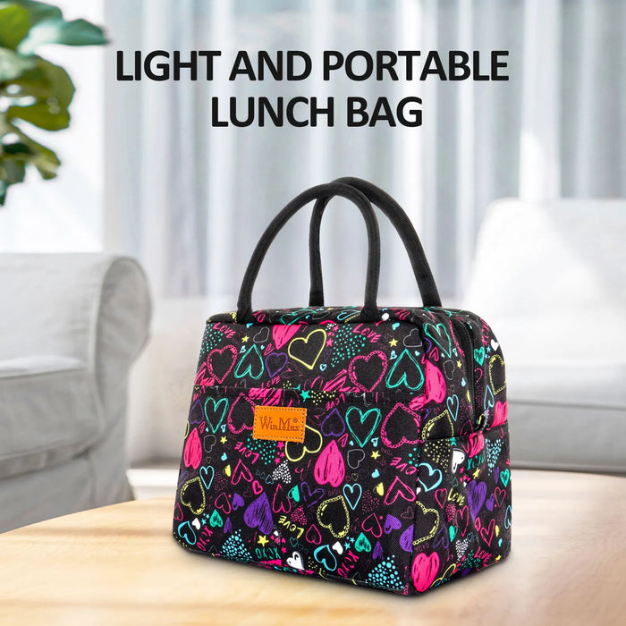 Lunch Box Thermal Bag Portable Waterproof Durable Wide Opening