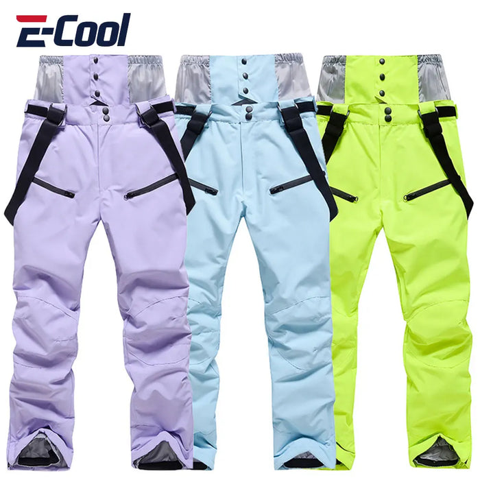 Thicken Ski Pants Women Waterproof Winter Snow Pants