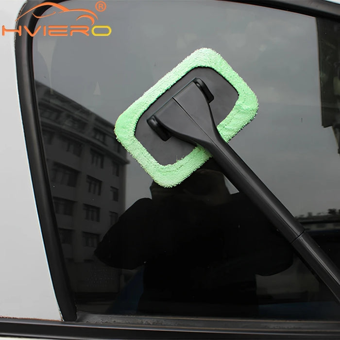 Car Window Cleaner Brush Windshield Dust Removal Wash Wiper Microfiber Auto Cleaning Tool Long Handle Accessories Mist Removal