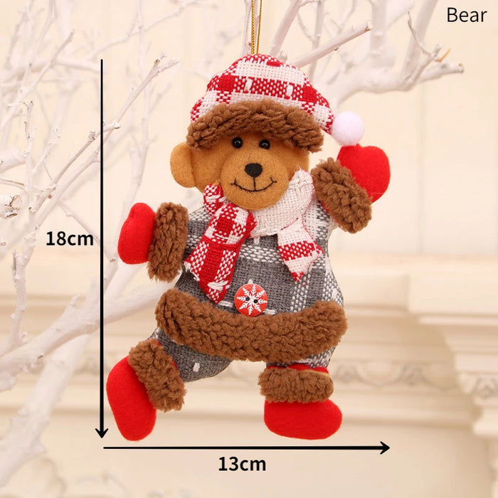Christmas Santa Snowman Deer Doll Decoration