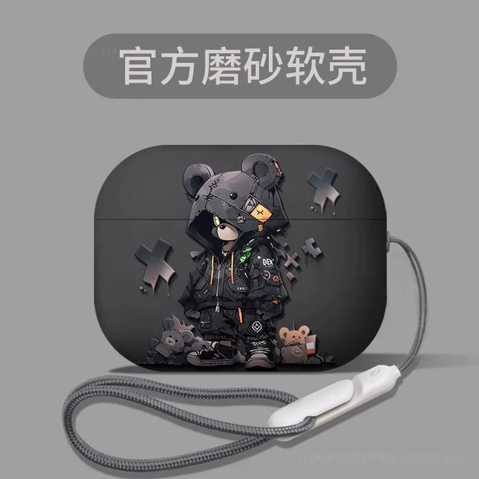 For AirPods 4 2024  pattern wireless earphone frosted shell protective case suitable for Airpods 4 Pro 1 2 3  wholesale 