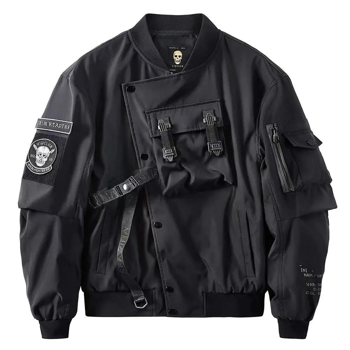 Mens American Street Workwear Jackets Zipper Pocket