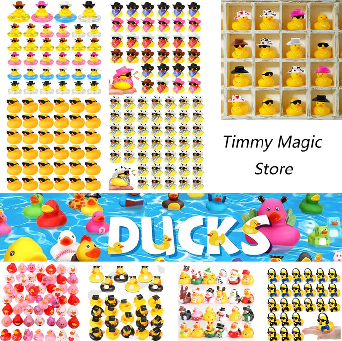 12/24/36PC Halloween Rubber Ducks, 2.5 Inch Halloween Ducks with Various Halloween Characters