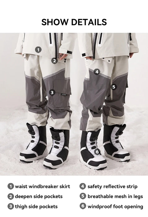 Winter Ski Pants Women Warm Snow Trousers