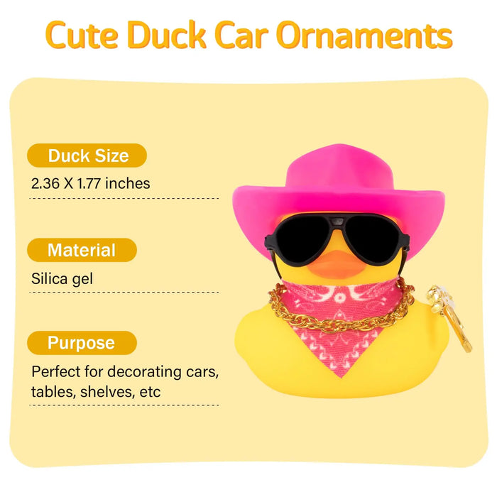 Rubber Duck Car Ornaments for Dashboard Decorations