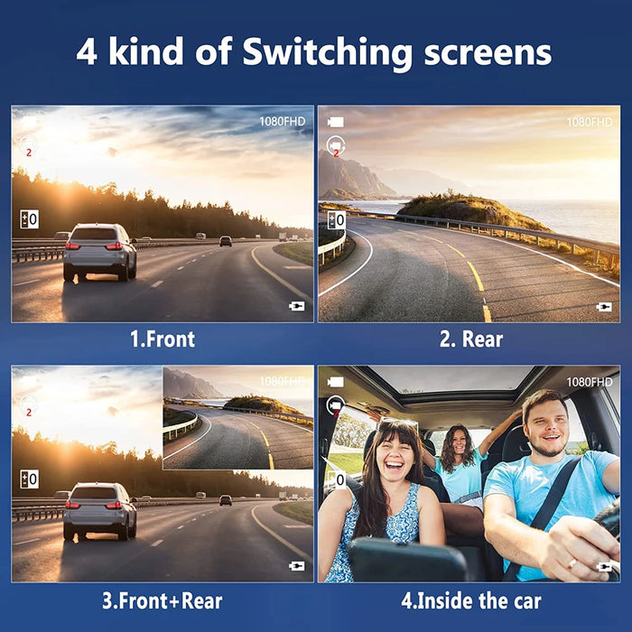 Mini 3 Channel 1080P Car Dvr WIFI Dash Cam Interior Vehicle Three Way Camera DVRs Recorder Video Registrator Dashcam Camcorder