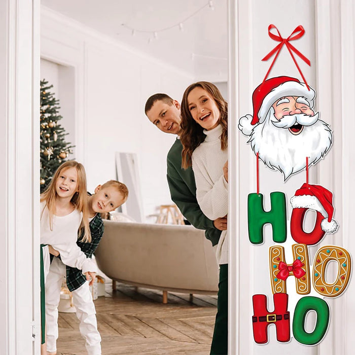 Merry Christmas Door Hanger New Year Party Pendants Xmas Tree