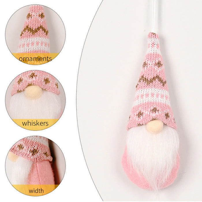 3pc Faceless Doll Knitted Hat Gnome Doll Gifts Xmas Merry Christmas Decorations