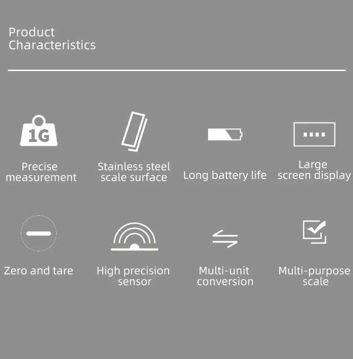Protable Multiple specifications of digital kitchen scales precision scales food and jewelry scales postal scales