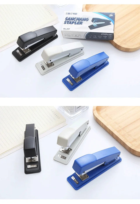Hand held stapler student office binding machine multi function saving durable stapler thickened medium stapler