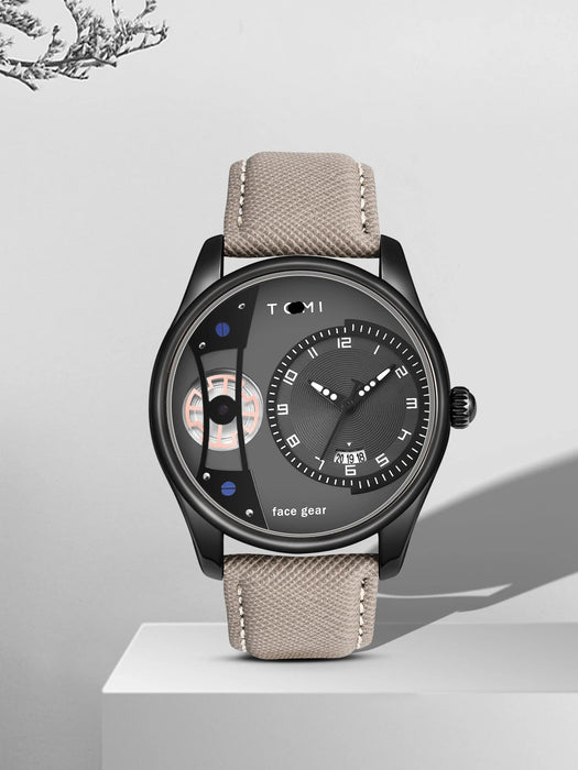 Set Gift Box for Men's Minimalist Business Watch Luxury Versatile Double Strap Detachable Watch Festival Gift
