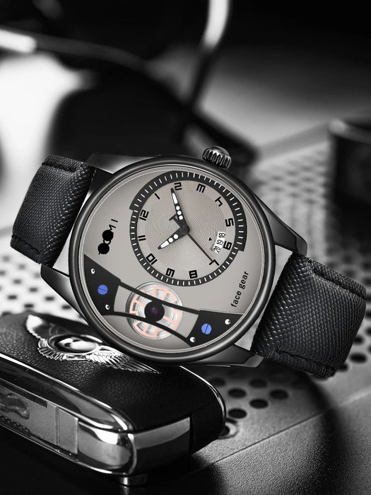 Set Gift Box for Men's Minimalist Business Watch Luxury Versatile Double Strap Detachable Watch Festival Gift