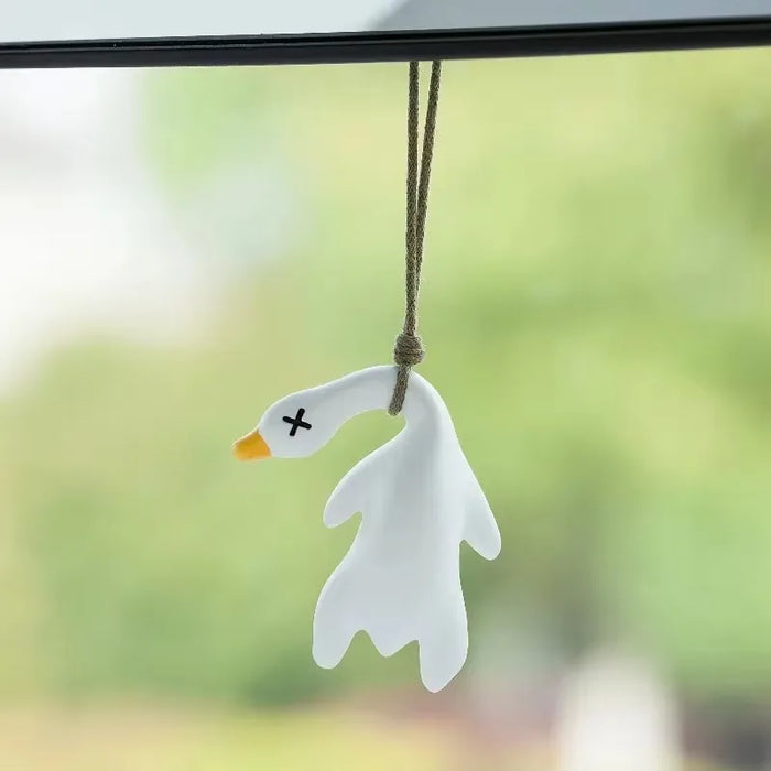 Roasted Swinging Goose White Roast Duckfor Car Interior Hanging Pendant