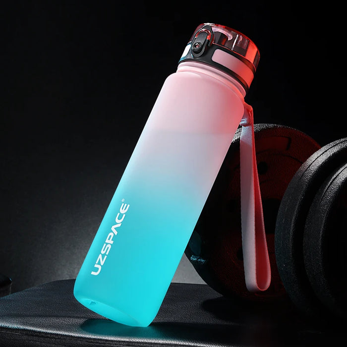 UZ Sports Water Bottle BPA Free Portable Leakproof Shaker Bottle Tritan Plastic Drinkware 500/1000ML Jug for Camping Gym School