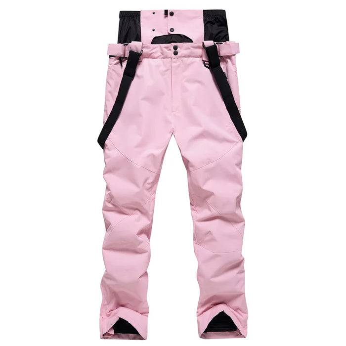 Unisex Suspenders Ski Pants Waterproof Warm and Breathable