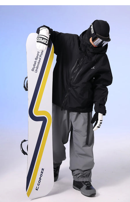 COPOZZ Winter 3L Male Ski Pants Outdoor Sports Permeable Waterproof
