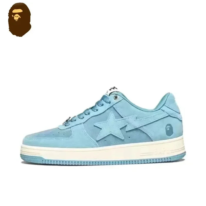 A BATHING APE Men and Women Vibe BapeGoose Sports Sneakers Unisex Air None-Slip Breathable Bapesta Low Outdoor Walking Shoes