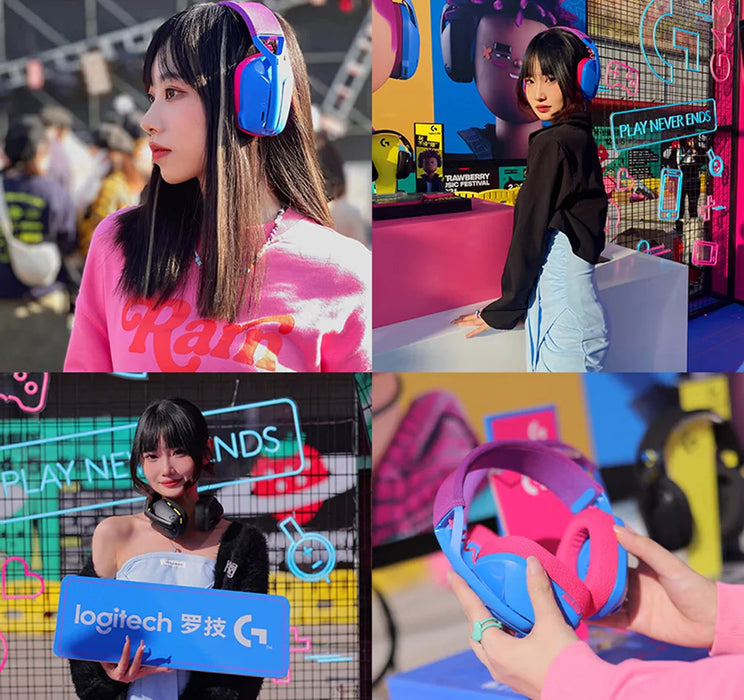 Logitech G435 LIGHTSPEED Bluetooth Wireless Gaming Headset Surround Sound Headphone