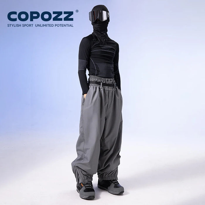 COPOZZ Winter 3L Male Ski Pants Outdoor Sports Permeable Waterproof
