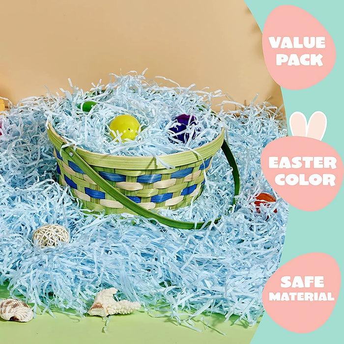 100g Raffia Tissue Paper Grass Stuffers Shredded Paper Crinkle Easter Basket Eggs Fillers Raffia Grass Tissue DIY Gift Box Decor