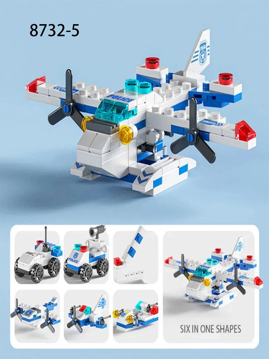 Building Blocks Small Particles 6-in-1 Building Blocks Assembling and Inserting Educational Toys