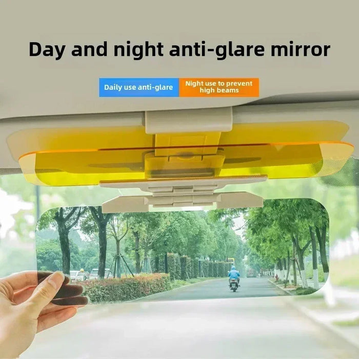 1pc Car Sun Visor UV Blocking Anti Glare Sun Shade Polarized Anti-Dazzle Sunshade Day and Night Dual Use Sun Blocker