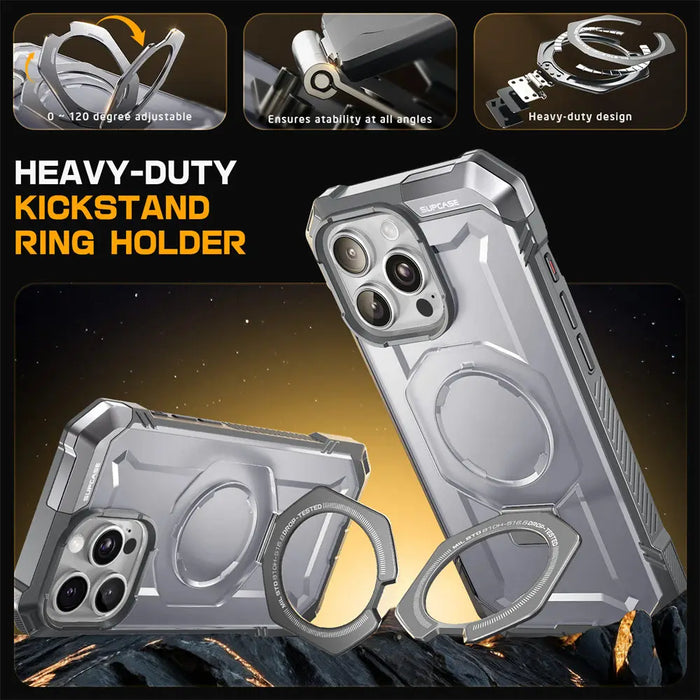 SUPCASE For iPhone 16 Pro Max Case with Camera Control Capture Button UB Grip Heavy Duty Rugged Magnetic Phone Case with Stand