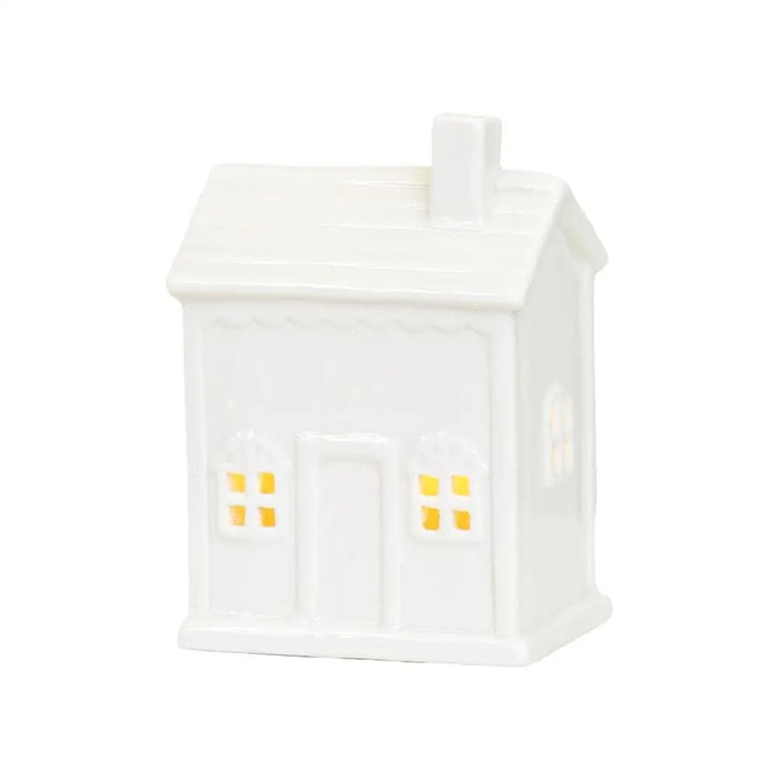 Christmas Village Lighted Ceramic Houses Indoor Ornaments christmas Holiday