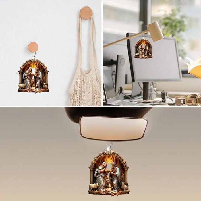 Christmas Nativity Scene Ornaments The Birth Of Jesus Decor Nativity Scene