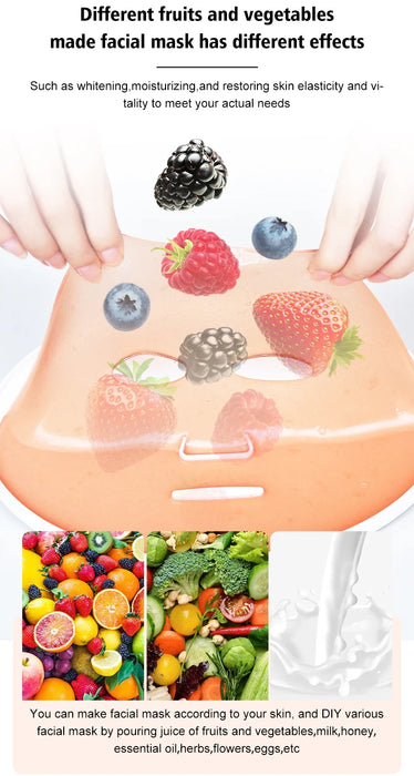 Face Mask Machine DIY Vegetable Juice Collagen Automatic Mask Maker Self-Make Natural Fruit Home Use Beauty Salon Mask Device