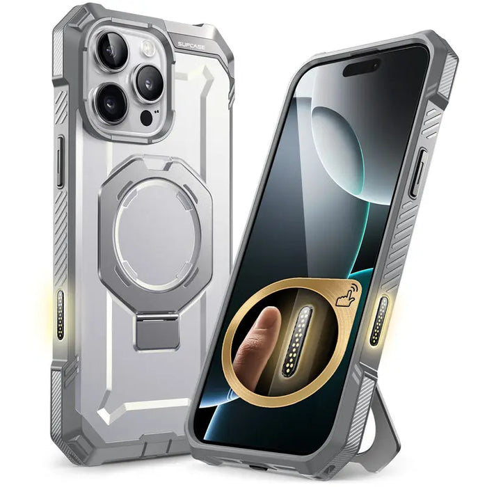 SUPCASE For iPhone 16 Pro Max Case with Camera Control Capture Button UB Grip Heavy Duty Rugged Magnetic Phone Case with Stand