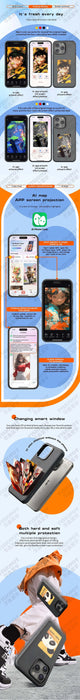 NFC Function Smart Phone Case For E ink 4 Color Screen DIY Fashion Phone Case