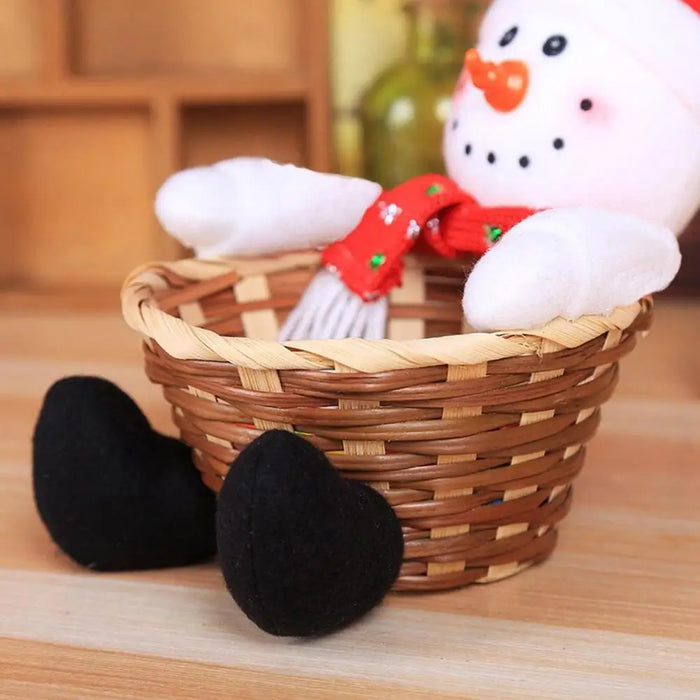 Christmas Candy Bowl Basket Christmas Table Decor Candy Holder