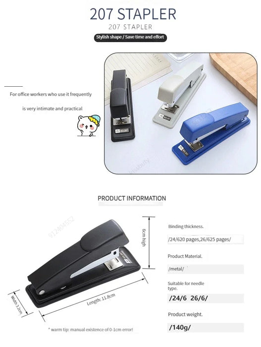 Hand held stapler student office binding machine multi function saving durable stapler thickened medium stapler