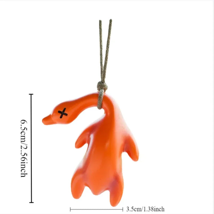 Roasted Swinging Goose White Roast Duckfor Car Interior Hanging Pendant