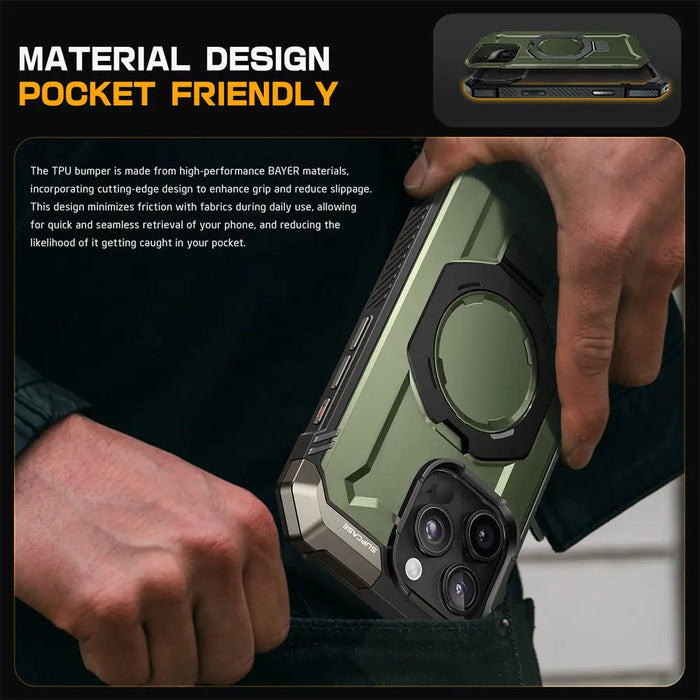 SUPCASE For iPhone 16 Pro Max Case with Camera Control Capture Button UB Grip Heavy Duty Rugged Magnetic Phone Case with Stand