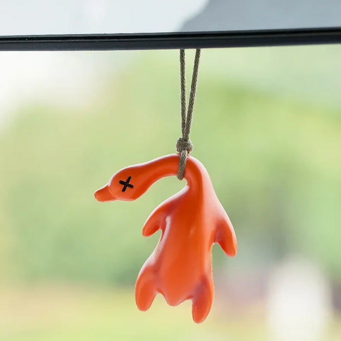 Roasted Swinging Goose White Roast Duckfor Car Interior Hanging Pendant