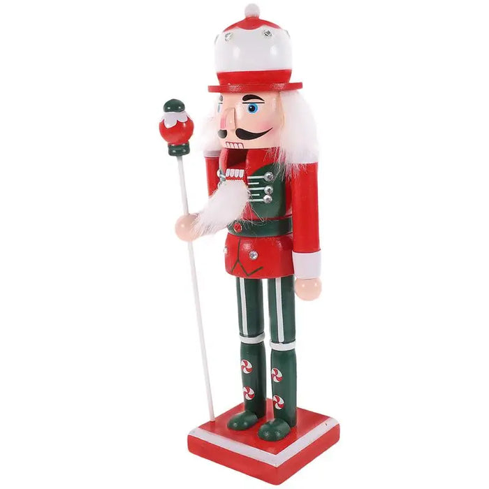 Christmas Nutcracker Figure Soldier Wooden Vintage Puppet Creative Handicrafts Gift