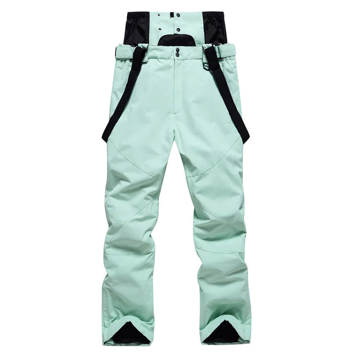 Unisex Suspenders Ski Pants Waterproof Warm and Breathable