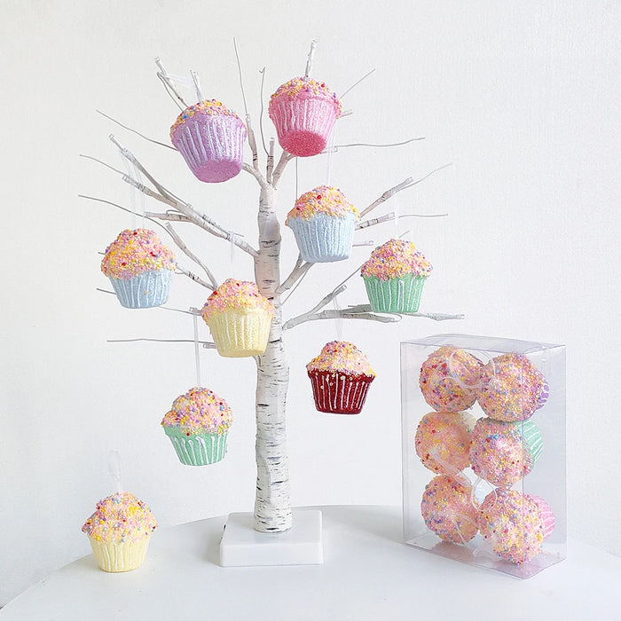Mix Cute Candy Donuts Cupcake Ice Cream Cone Christmas Ornaments