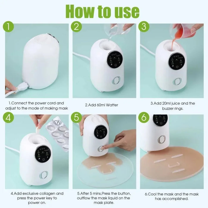 Mask Machine New Intelligent DIY Natural Fruit and Vegetable Mask Machine Spa Facial Treatment Machine Private Customised