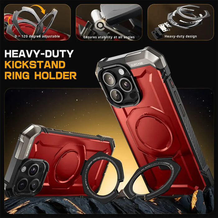 SUPCASE For iPhone 16 Pro Max Case with Camera Control Capture Button UB Grip Heavy Duty Rugged Magnetic Phone Case with Stand