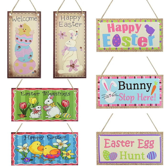 Easter Decoration for Home Wooden Easter Egg Holder Shelves DIY Craft Handmade Ornaments Kids Gift Happy Easter Party Decor 2025