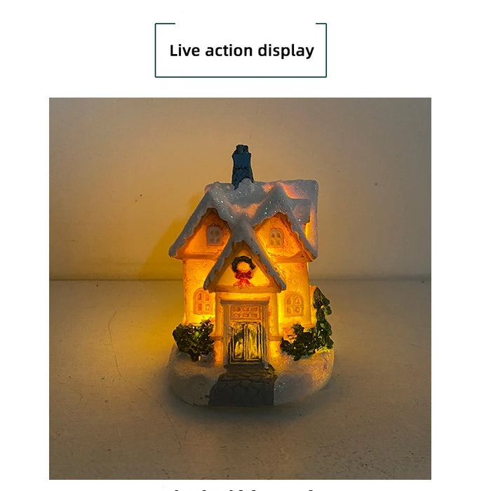 Mini LED Christmas Winter Village Houses Building Collection