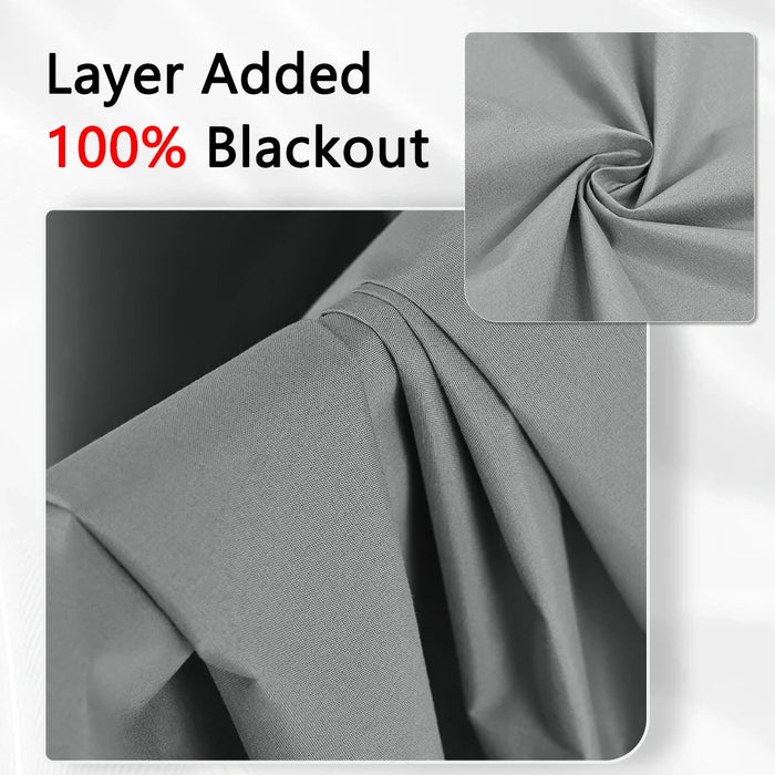 2pcs Blackout Thermal Curtains With Coating Insulated Liner, Window Curtains for Bedroom, Living Room, Dining Room, Home Decor