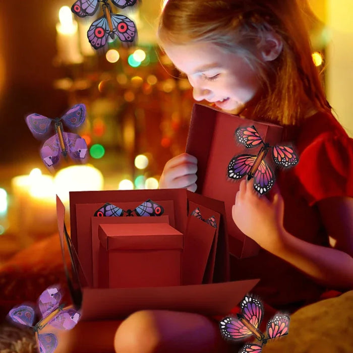 Butterfly Explosion Box Gift DIY Snacks Gift Box Mystery Surprise Explosion Box Valentines Day Gift Photo Album Box for Birthday