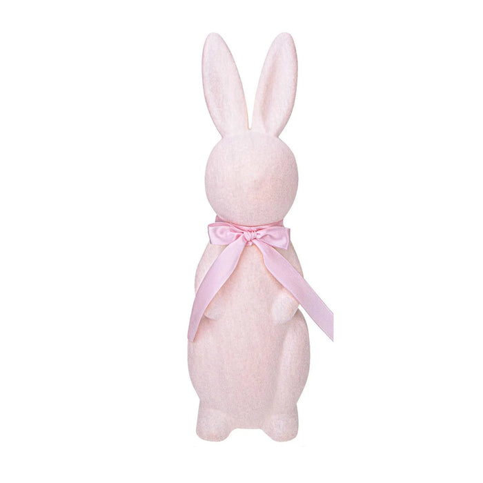 Easter Flocking Ornaments Plush Bunny Spring Decoration Scene Arrangement Gift Detachable Easter Bunny Ornament Easter Gift
