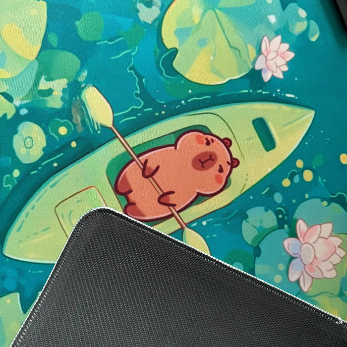 CUTE Capybara Mousepad INS Tide Round Keyboard Mat Table Mat Students Cabinet Gamer Desktop Mousepad Cup Mats Deskpad Home