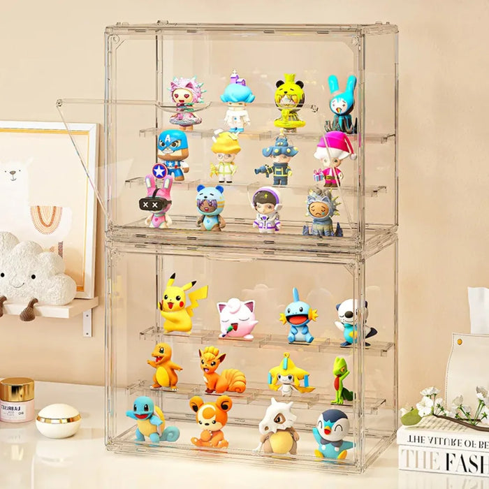 Acrylic Showcase for Collectible Figures and Blind Box Toys, Clear Display Stand